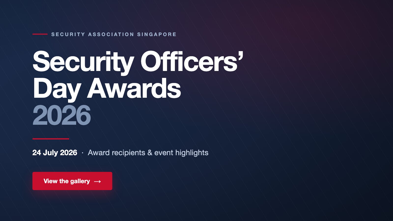 Security Officers&rsquo; Day Awards 2026 &mdash; Event Gallery